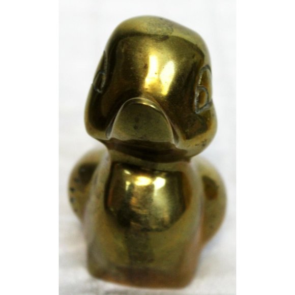 VTG 70s or 80s Solid Brass Duck Duckling Paperweight Figure Decor Small - Picture 3 of 10